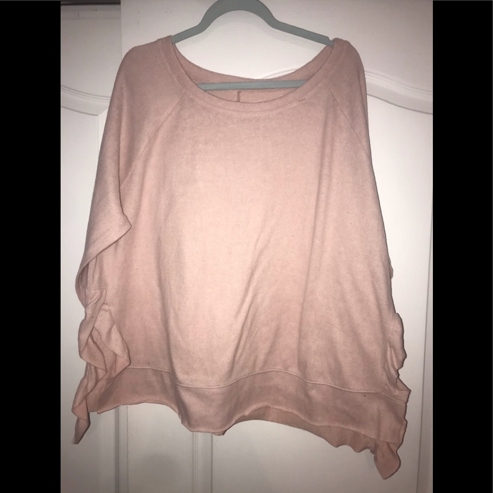 Plus size cozy sweater blouse